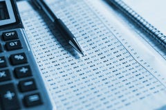 close up pen with calculator on business report, finance account royalty free stock photography close up pen with calculator on business report, finance account royalty free stock photography