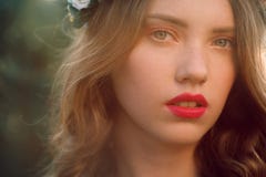 Close up portrait of beautiful girl stock images Close up portrait of beautiful girl stock images