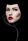 Close up portrait of beautiful women`s face royalty free stock photo Close up portrait of beautiful women`s face royalty free stock photo