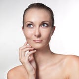 Close-up Portrait Of Caucasian Young Woman Stock Photography Close-up Portrait Of Caucasian Young Woman Stock Photography