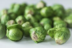 Close up raw Brussesl Sprouts royalty free stock images Close up raw Brussesl Sprouts royalty free stock images
