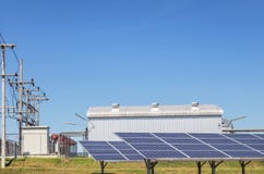 Close up rows array of solar cells or photovoltaics in solar power plant systems royalty free stock image Close up rows array of solar cells or photovoltaics in solar power plant systems royalty free stock image