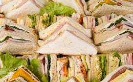 Close Up Sandwich Platter Royalty Free Stock Photos Close Up Sandwich Platter Royalty Free Stock Photos