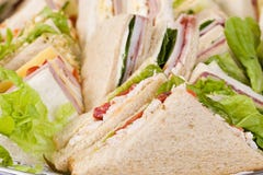 Close Up Sandwich Platter Stock Image Close Up Sandwich Platter Stock Image