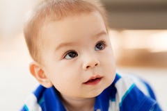 Close up of sweet little asian baby boy stock photos Close up of sweet little asian baby boy stock photos