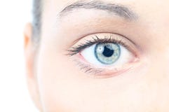 Close-up van een vrouwelijk oog royalty-vrije stock fotografie Close-up van een vrouwelijk oog royalty-vrije stock fotografie