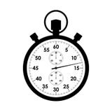 Close-up van het chronometer de grafische pictogram royalty-vrije illustratie Close-up van het chronometer de grafische pictogram royalty-vrije illustratie