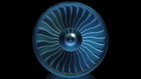 Close-up View Jet Engine Blades. Animation of Rotation Turbine from Turbojet  Airplane Engine Stock Footage - Video of engineering, airline: 142863104