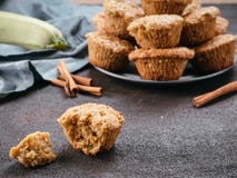 Muffins with zucchini, carrots, apple and cinnamon royalty free stock images Muffins with zucchini, carrots, apple and cinnamon royalty free stock images