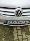 Close up of a Volkswagen Golf Plus with logo.,