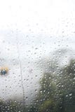 Close up of water drops in the cable car , sun moon lake stock image Close up of water drops in the cable car , sun moon lake stock image