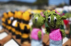 Close up group of finger puppets royalty free stock photo Close up group of finger puppets royalty free stock photo