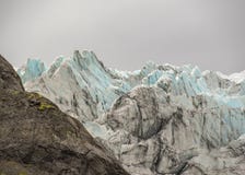 Close-upmening bij Vatna-gletsjer, het Nationale Park van Vatnajokull, Zuidelijk IJsland, Europa stock fotografie Close-upmening bij Vatna-gletsjer, het Nationale Park van Vatnajokull, Zuidelijk IJsland, Europa stock fotografie