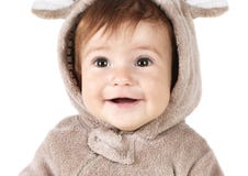 Close-upportret van grappige baby royalty-vrije stock afbeelding Close-upportret van grappige baby royalty-vrije stock afbeelding