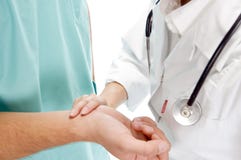 Close View Of Checking Pulse Royalty Free Stock Images Close View Of Checking Pulse Royalty Free Stock Images