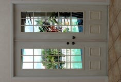 Closed French doors