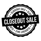 Closeout Sale Round Stamp. Eps10 Vector Badge royalty free illustration Closeout Sale Round Stamp. Eps10 Vector Badge royalty free illustration
