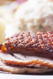 Closeup of bavarian roast pork