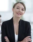 Closeup.face of a successful business woman. royalty free stock images Closeup.face of a successful business woman. royalty free stock images