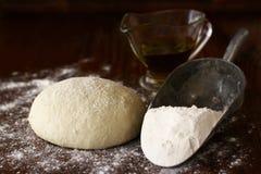 Homemade pizza dough Royalty Free Stock Image Homemade pizza dough Royalty Free Stock Image