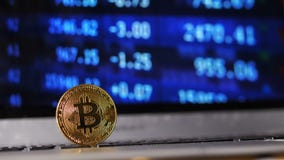 Closeup Bitcoin Model Continues Grow against World Lowering