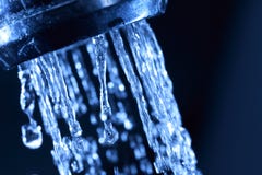 Closeup Of Faucet Water Stock Photography