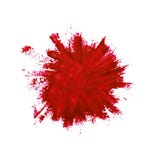 Closeup Of Red Paint Brushstroke Stock Images