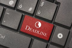 Closeup picture of Deadline button of keyboard of a modern computer stock photography Closeup picture of Deadline button of keyboard of a modern computer stock photography
