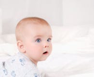 Closeup portrait of adorable newborn Royalty Free Stock Image Closeup portrait of adorable newborn Royalty Free Stock Image
