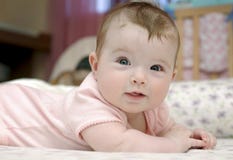 Closeup Portrait Of Adorable Baby Girl Royalty Free Stock Image Closeup Portrait Of Adorable Baby Girl Royalty Free Stock Image
