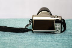 Closeup view of digital camera stock photo Closeup view of digital camera stock photo