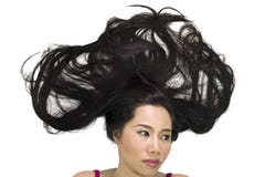 CloseupstÃ¥ende av lynniga asiatiska kvinnor som ligger pÃ¥ jordning med svart lÃ¥ngt hÃ¥r agera som är upprivet, olyckligt royaltyfria bilder CloseupstÃ¥ende av lynniga asiatiska kvinnor som ligger pÃ¥ jordning med svart lÃ¥ngt hÃ¥r agera som är upprivet, olyckligt royaltyfria bilder