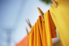 Clothes On Clothesline Stock Image Clothes On Clothesline Stock Image