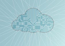 Cloud computing illustration as abstract background Royalty Free Stock Photos Cloud computing illustration as abstract background Royalty Free Stock Photos