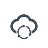 Cloud data sync refresh icon for apps and websites, vector illustration. royalty free illustration Cloud data sync refresh icon for apps and websites, vector illustration. royalty free illustration