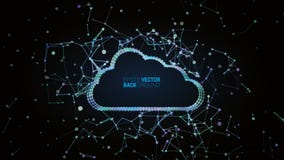 Cloud plexus concept royalty free illustration Cloud plexus concept royalty free illustration