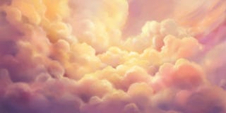 The Cloud Sea. Natural Sky Backdrop. Concept Art. Realistic Illustration