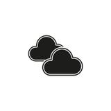 Cloud weather button - vector Cloud rainy symbol - forecast symbol vector illustration Cloud weather button - vector Cloud rainy symbol - forecast symbol vector illustration