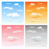 Clouds And Sky - Set Royalty Free Stock Photography Clouds And Sky - Set Royalty Free Stock Photography