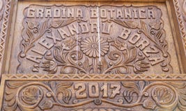 Cluj Napoca Botanical Gardens Wooden Gate stock photos Cluj Napoca Botanical Gardens Wooden Gate stock photos