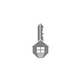 Clé et logo à la maison illustration de vecteur Clé et logo à la maison illustration de vecteur