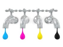 Cmyk disjoint de l'eau illustration stock Cmyk disjoint de l'eau illustration stock