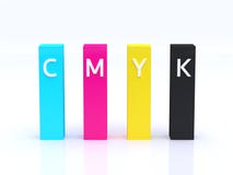 CMYK χρώματος γραφικών παραστάσεων πρόβλεψης κυανή ροδανιλίνης κίτρινη διανυσματική απεικόνιση CMYK χρώματος γραφικών παραστάσεων πρόβλεψης κυανή ροδανιλίνης κίτρινη διανυσματική απεικόνιση