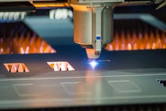 Free CNC Laser Cutter Royalty Free Stock Images - 133591429