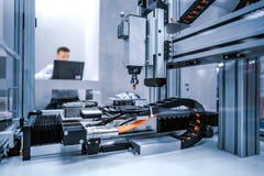 CNC Laser cutting of metal, modern industrial technology stock photography CNC Laser cutting of metal, modern industrial technology stock photography