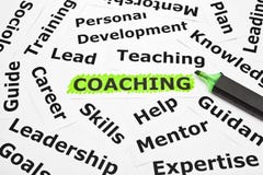 Coaching with other related words royalty free stock photography Coaching with other related words royalty free stock photography