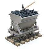 Coal In The Mining Cart Stock Images Coal In The Mining Cart Stock Images