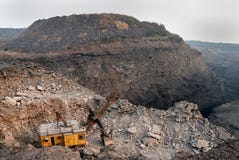Coal Mines In India Stock Photo