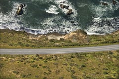 Coastal scenic highway. Royalty Free Stock Photography Coastal scenic highway. Royalty Free Stock Photography