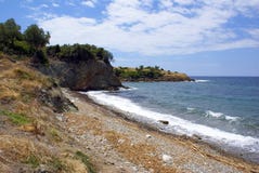 Coastline Of Halkidiki Royalty Free Stock Images